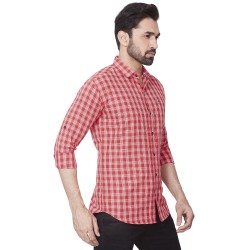 Kaprido Men's Cotton checks Shirt