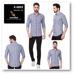 Kaprido Men's Soft Smart Checks Shirt