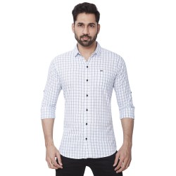 Kaprido Soft Smart Checks Mens Shirt