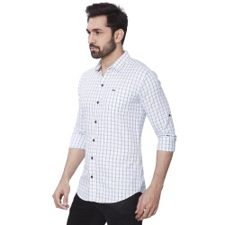 Kaprido Soft Smart Checks Mens Shirt