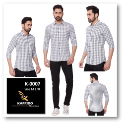 Kaprido Soft Smart Checks Mens Shirt