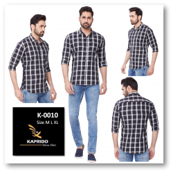 Checks Kaprido Men Cotton Shirt 