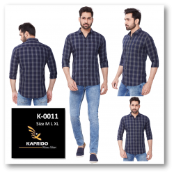 Men Kaprido Cotton Checks Shirt 