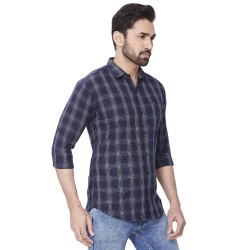 Men Kaprido Cotton Checks Shirt 