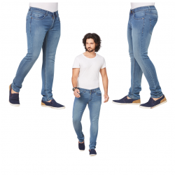 Denim Vistara Men's Blue Slim Fit Jeans