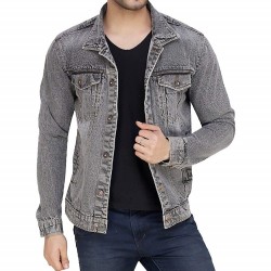 Royal Spider Men's Full Sleeves Denim Jacket