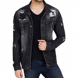 Royal Spider Men's Full Sleeves Denim Jacket