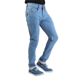 Denim Vistara Men's Slim Fit Sky Blue Colored Jeans