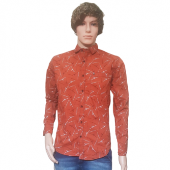 jeans shirt red colour