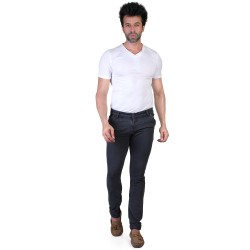 Denim Vistara Men's Grey Slim Fit Jeans