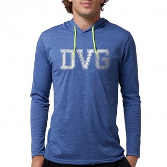 DVG - Men's Blue hooded t-shirts