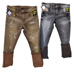 Men's Regular Damage Jeans 2 colours Set