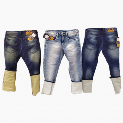 Royal Spider - Regular Damage Jeans 3 colours Set.