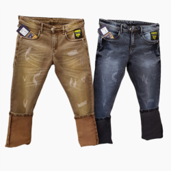 Men's Regular Damage Jeans 2 colours Set.