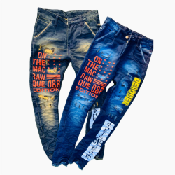 Men's Printed Funky Jeans Wholesale Rs.