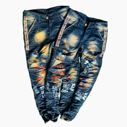 DVG - Wholesale Men's Printed Funky Jeans