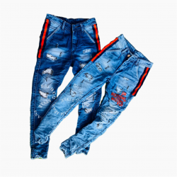Wholesale - Funky Printed Jeans For Men's