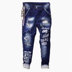 DVG - Wholesale Men's Printed Funky Jeans