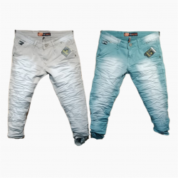 Men's Denim Jeans 2 Dusty Colours Set. WJ-1007
