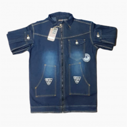 DVG - Fashion Ripped Short Denim Jacket