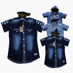 DVG - 3 Colour Funky Denim Shirts For Men's
