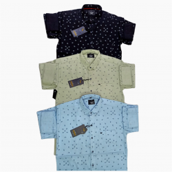 Wholesale - Kaprido Cotton Printed Mens Shirts K-0027