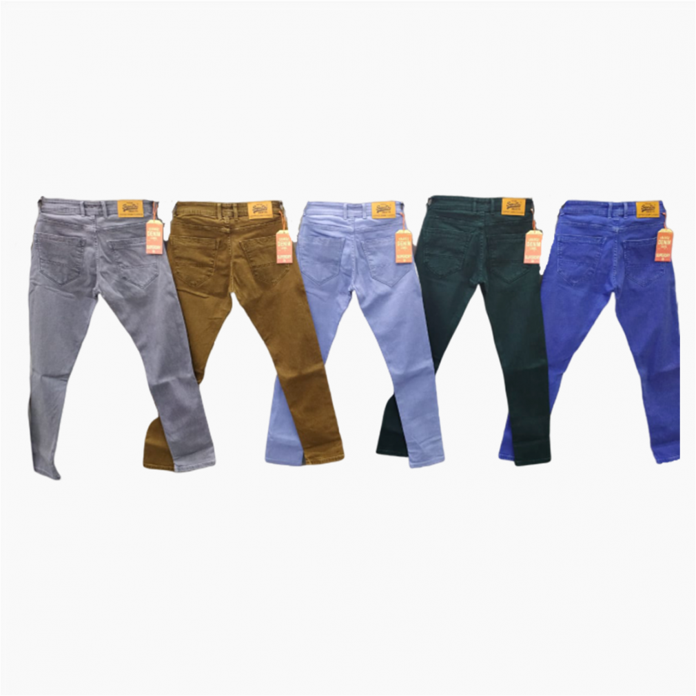 Buy Wholesale - Men's Denim Jeans 5 Dusty Colours Set FREE SHIPPING
