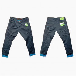 Wholesale Grey & Black Regular Fit Men's Jeans