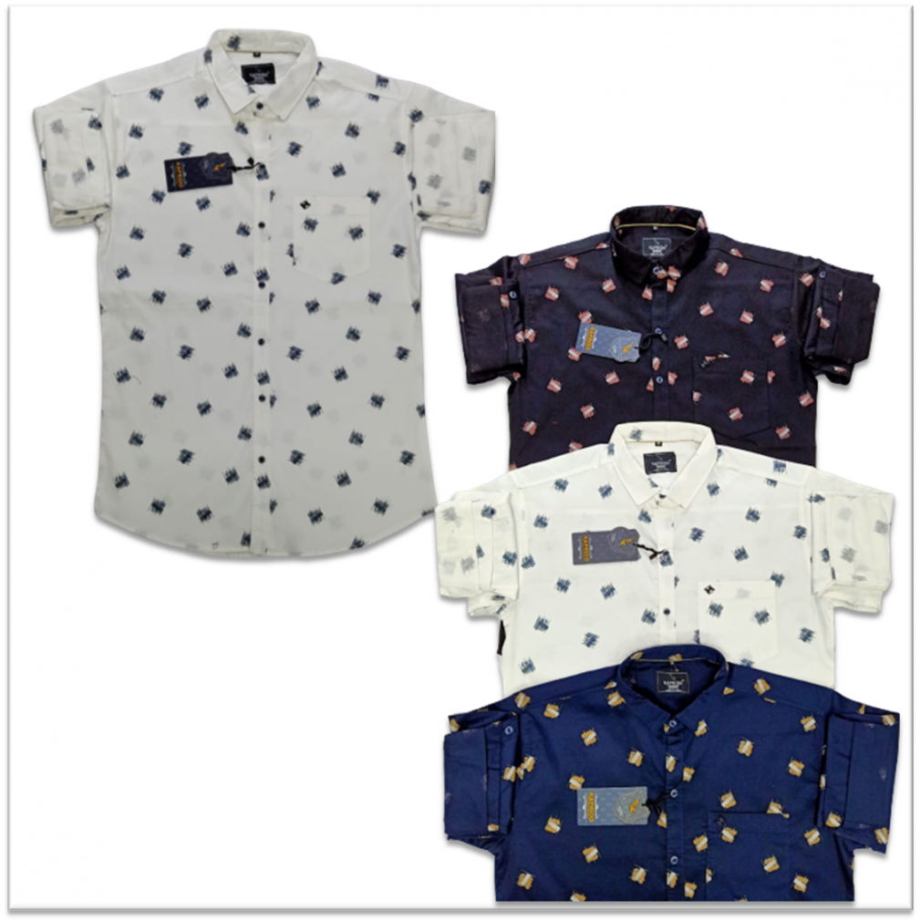 Buy Wholesale Slim Fit Printed Casual men Shirt at