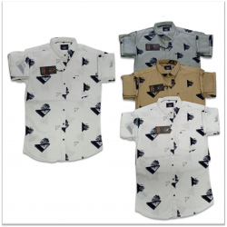 Wholesale - Kaprido Mens Cotton Printed Shirt K-0016