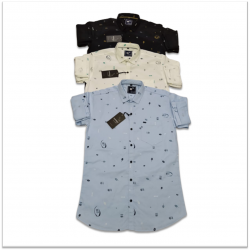 Kaprido Cotton Printed Mens Shirts K-0033