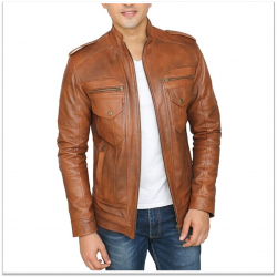 Buy Pure Leather Jacket For Men wholesale at cheap price In india.