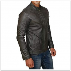 Royal Spider - Black Pure Leather Jacket For Men