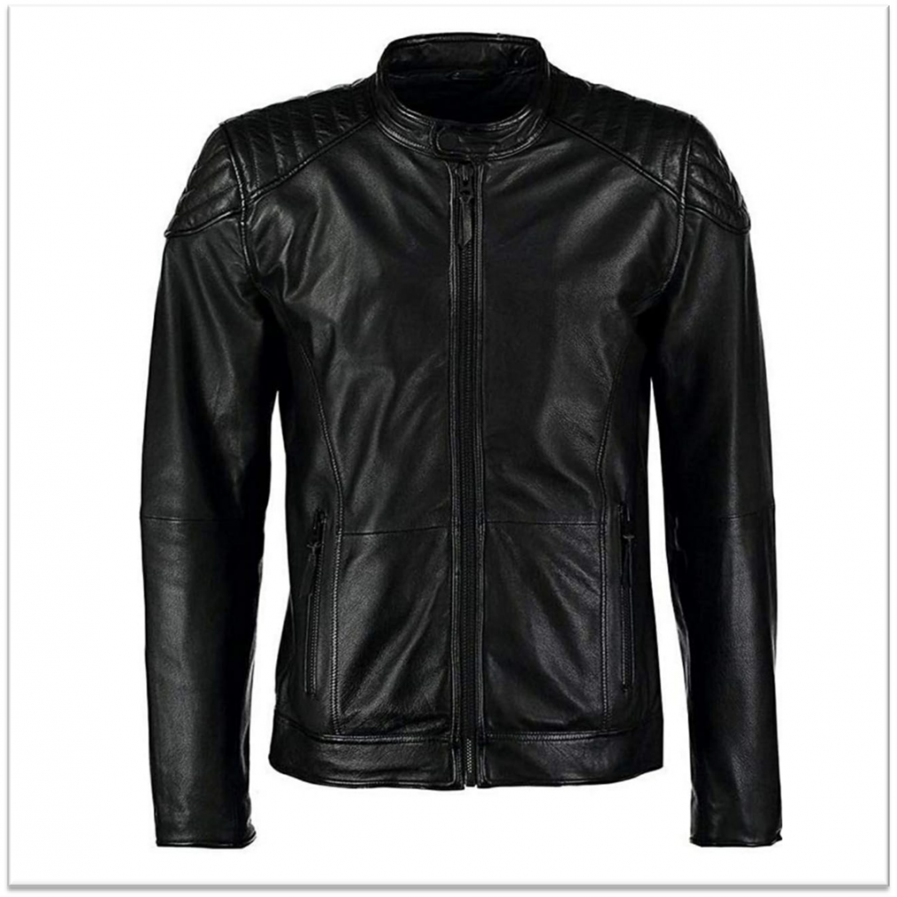 Buy mens pure black Leather Jacket wholesale at cheap price In india