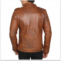 Royal Spider - Pure Leather D Brown Jacket For Men