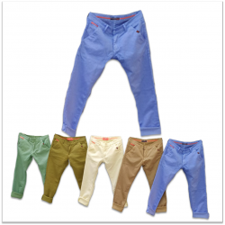 Wholesale - 5 Dusty Colours Men's Jeans