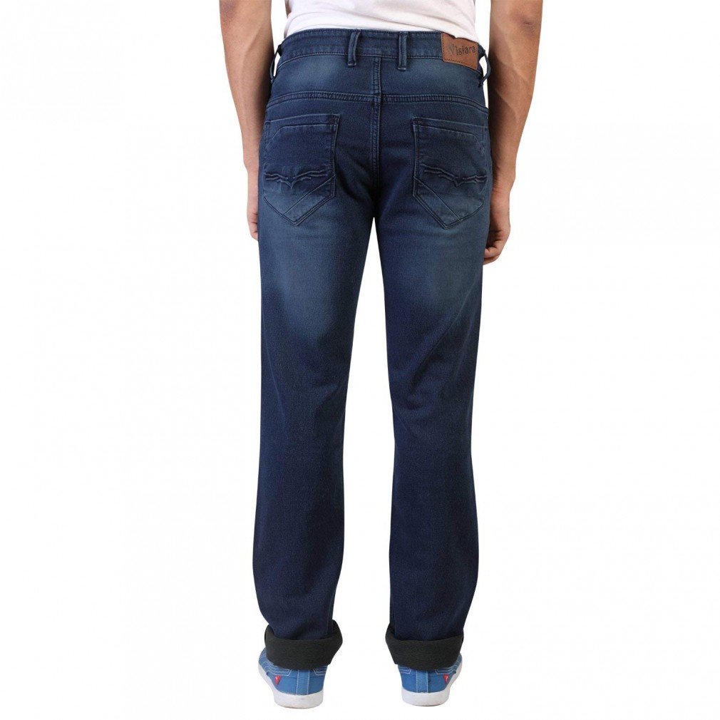 Men's Blue Slim Fit Denim Vistara Jeans