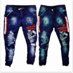 DVG - Printed Funky Jeans For Men