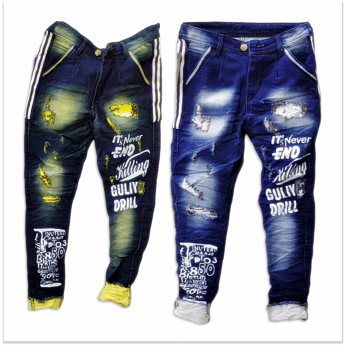 DVG - Printed Funky Jeans For Men