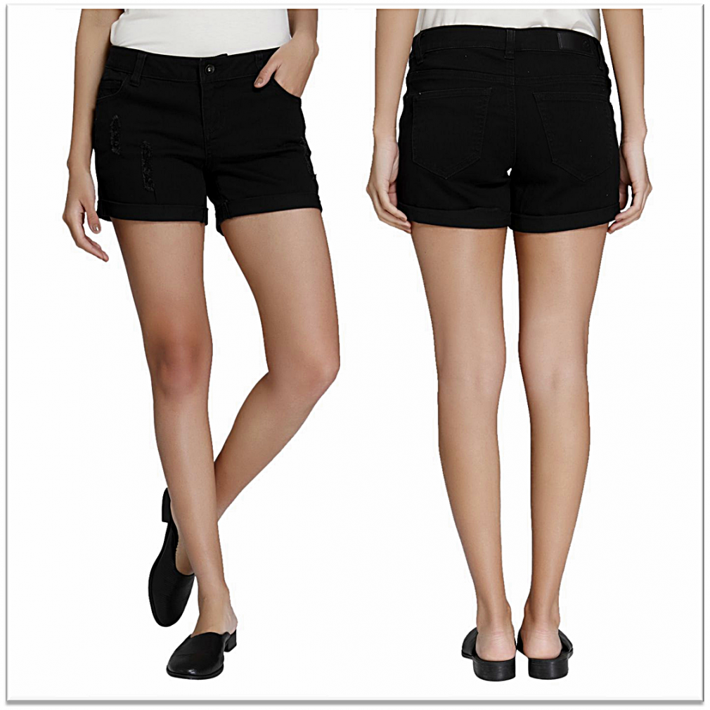 Women Blue Denim Shorts - Buy Women Blue Denim Shorts online in India