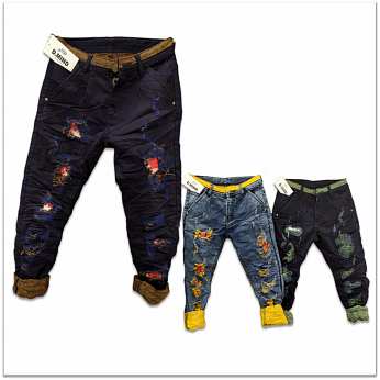 Wholesale - Funky Colour Damage Jeans GTU-0003