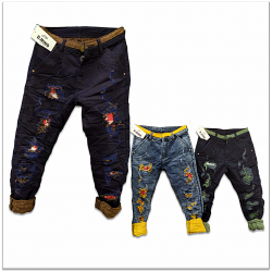 Wholesale - Funky Colour Damage Jeans GTU-0003
