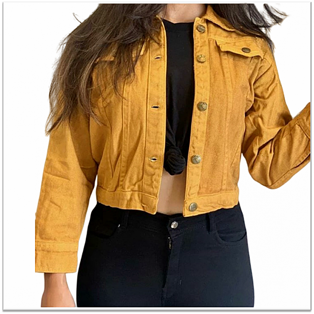 denim yellow jacket