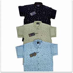 Wholesale - Kaprido Cotton Printed Mens Shirts K-0027