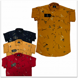 Wholesale - Kaprido Cotton Printed Mens Shirts