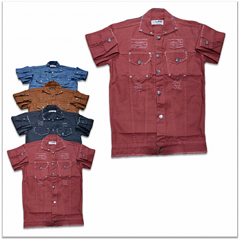 Wholesale Turndown Collar Denim Shirt For Men jeanswholesaler.in