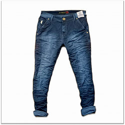 Mens Wrinkle Denim Jeans
