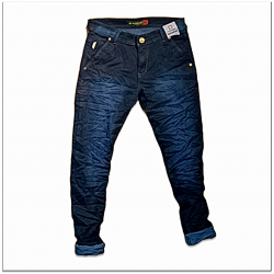 Mens Wrinkle Denim Jeans