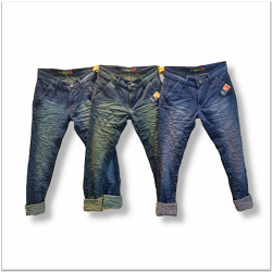 Wholesale Men Wrinkle Jeans 3 Colours Set.