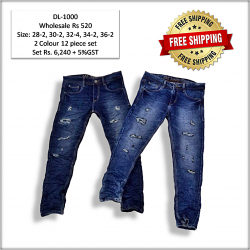 Men's Stylish Damage jeans Wholesale Price. DL-1000